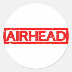 Airhead Stamp Classic Round Sticker