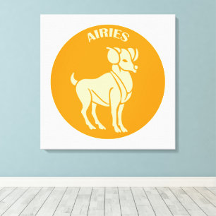 Airies, Zodiac Sign, Horoscope, Astrology Canvas Print