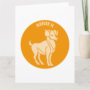 Airies, Zodiac Sign, Horoscope, Astrology Card