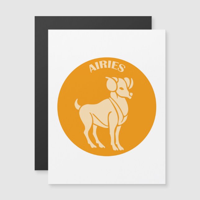 Airies, Zodiac Sign, Horoscope, Astrology Magnetic Invitation (Front/Back)