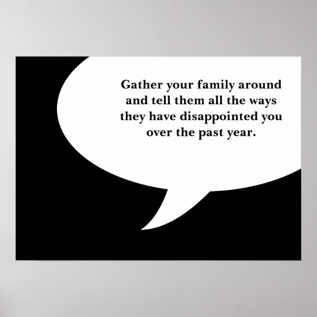 airing of grievances festivus rules poster (Front)