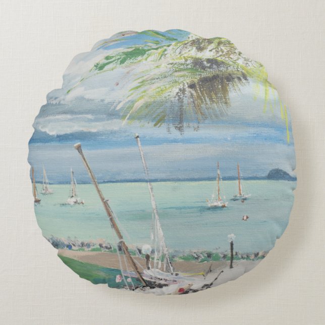 Airlie Beach Australia. 1998 Round Cushion (Front)
