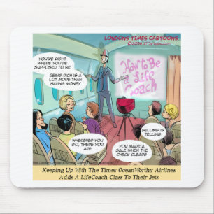 Airline LifeCoach Class Funny Mouse Mat