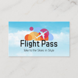 Airline Logo Flight Business Card
