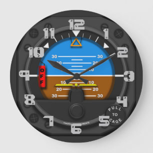 Airline pilot large clock