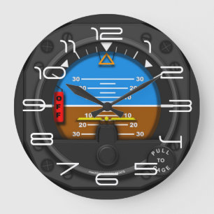 Airline pilot large clock