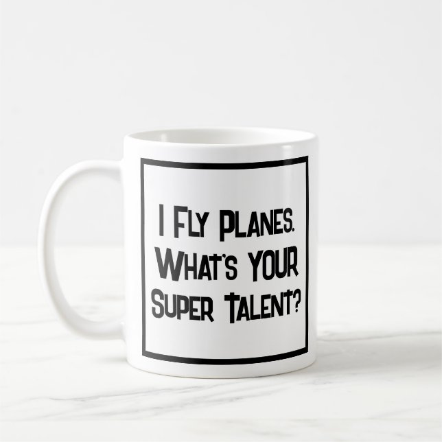 Airline Pilot Super Talent. Coffee Mug (Left)