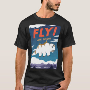 Airline Poster Fly Air ranch riding academy  T-Shirt