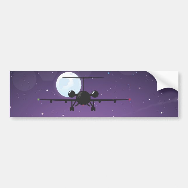 airline takeoff bumper sticker (Front)
