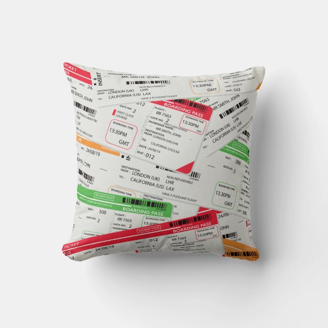 Airliner tickets cushion (Front)
