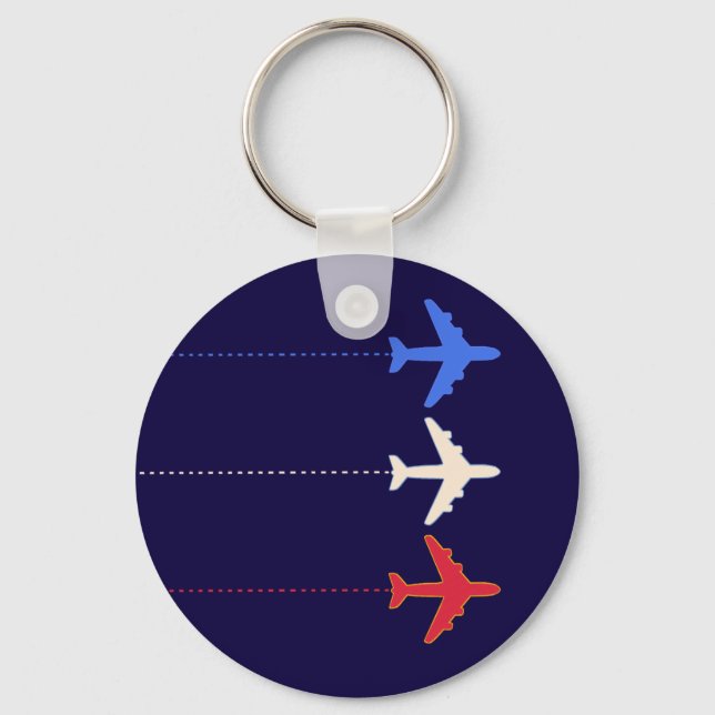airlines aeroplanes key ring (Front)