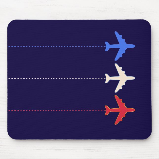airlines aeroplanes mouse mat (Front)