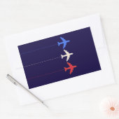 airlines aeroplanes rectangular sticker (Envelope)