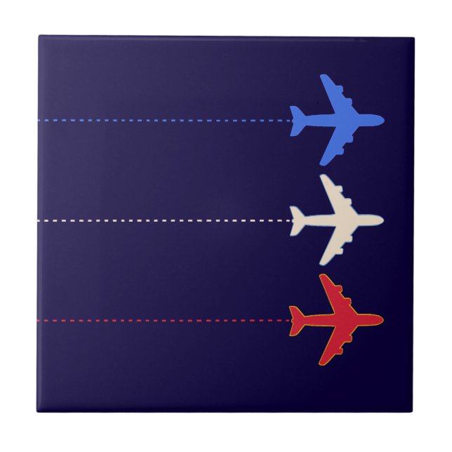 airlines aeroplanes tile (Front)