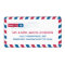 Airmail Address Mailing