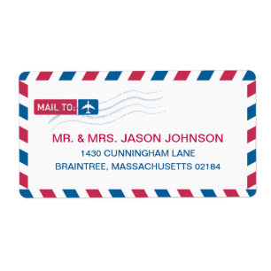 Airmail Address Mailing