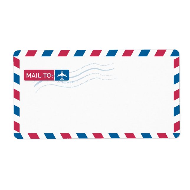 Airmail Address Mailing | MAIL TO: (Front)