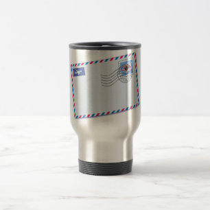 Airmail Envelope Travel Mug