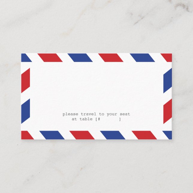 Airmail Escort Card (Front)