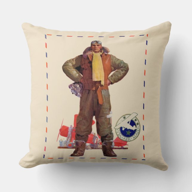 Airmail Pilot Cushion (Front)