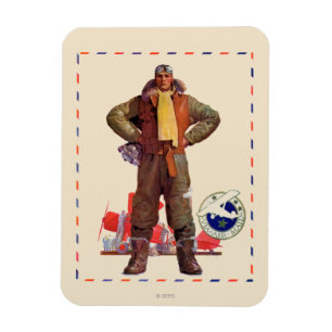 Airmail Pilot Magnet