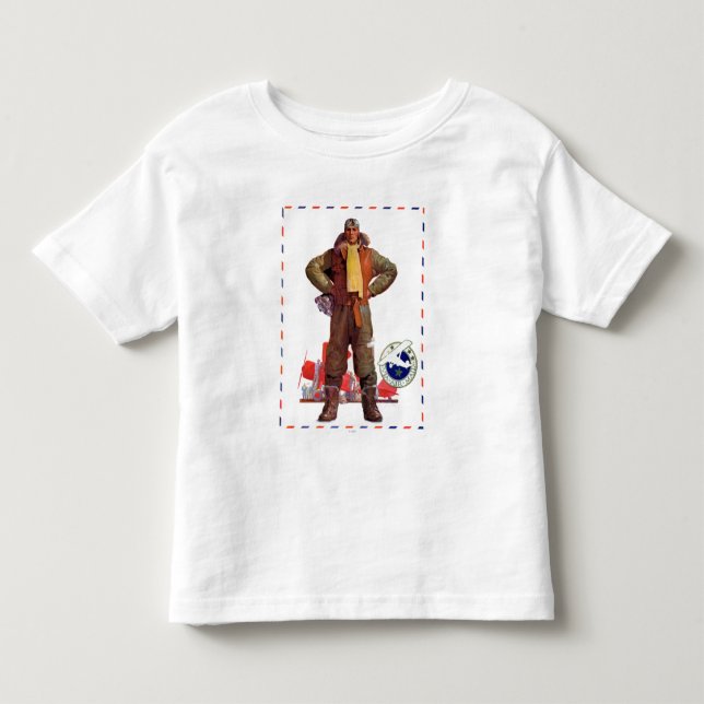Airmail Pilot Toddler T-Shirt (Front)