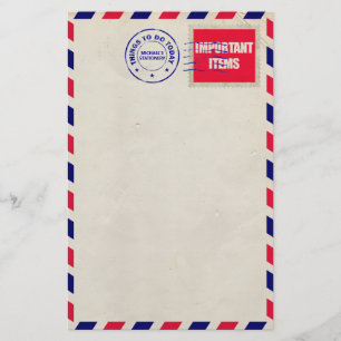 Airmail postage stationery
