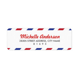 Airmail Return Address Labels