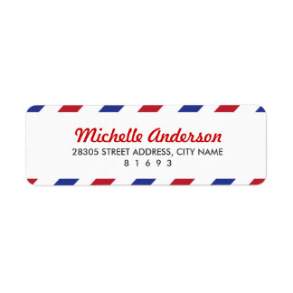 Airmail Return Address Labels