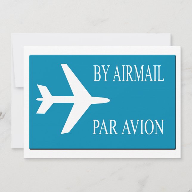 Airmail sticker effect (Front)