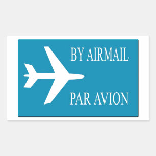 Airmail sticker effect