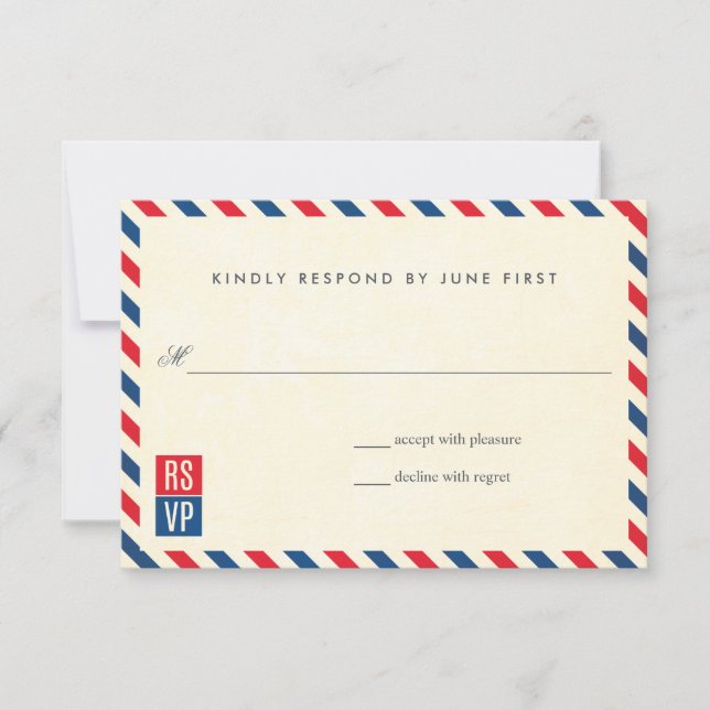 Airmail Wedding Response (Front)