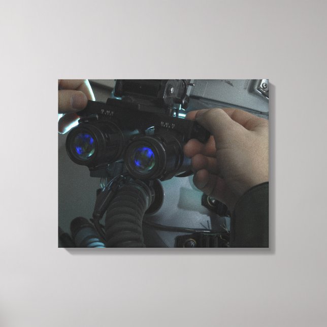Airman adjusts the eyespan canvas print (Front)
