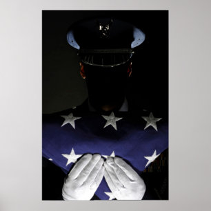 Airman Assigned to Base Honour Guard Poster
