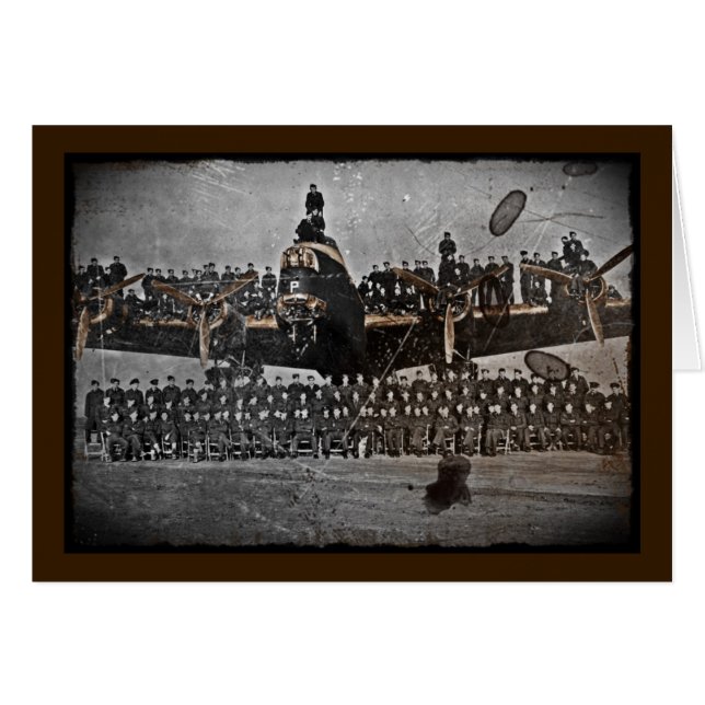 Airmen on an Avro Lancaster (Front Horizontal)