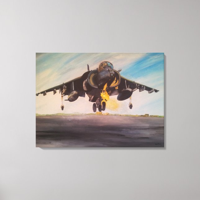 AIRPLANE AIRCRAFT AVIATION ART STRETCHED CANVAS (Front)