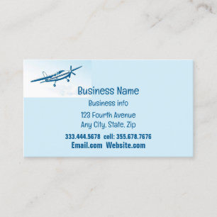 Airplane Aircraft Equipment Parts Supplies Business Card