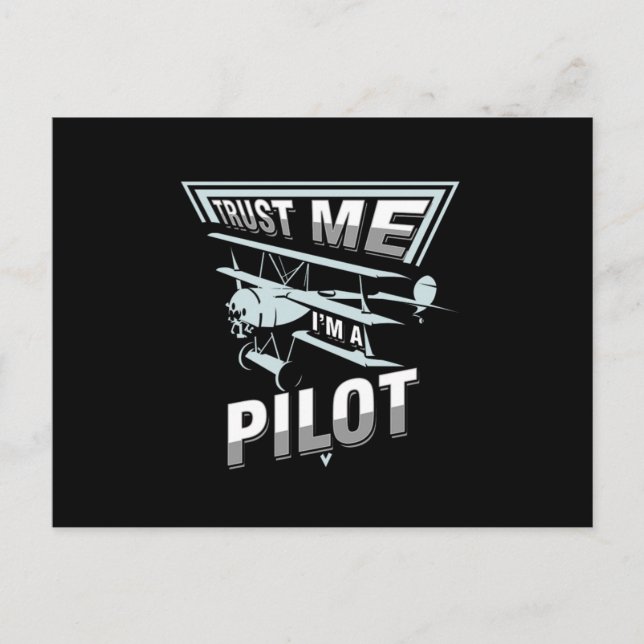 Airplane Aircraft Mechanic Aviator Aircraft Pilot  Postcard (Front)