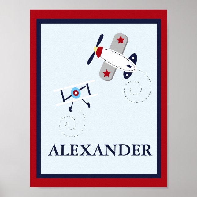 AIRPLANE AVIATOR CUSTOM NAME PRINT (Front)