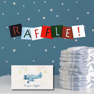 Airplane Baby Shower Whimsical Boy Baby Welcome  Enclosure Card