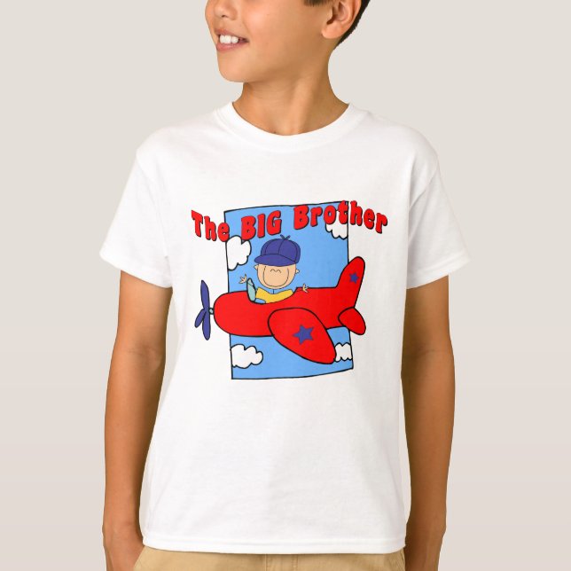 Airplane Big Brother Pilot T-Shirt (Front)