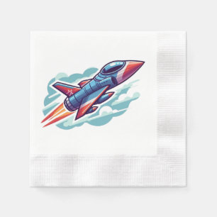 airplane/fighter jet napkin