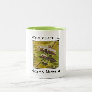 Airplane from Wright Brothers, National Memorial Two-Tone Coffee Mug