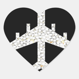 AIRPLANE HEART STICKER