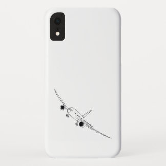 Airplane inked illustration iPhone XR case