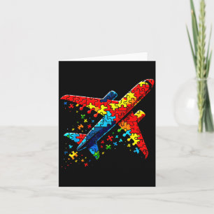 Airplane Jigsaw Puzzle Kids Toddler Boys Autism Aw Card