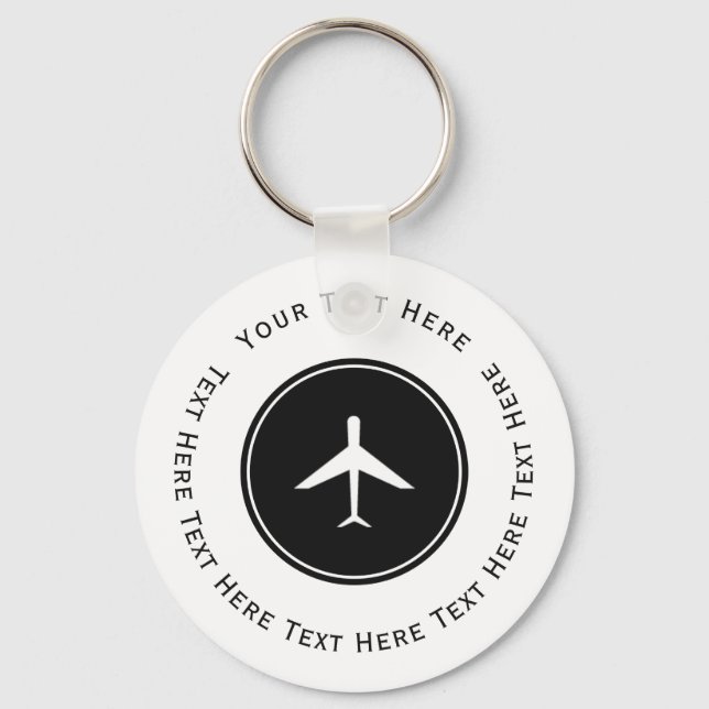 Airplane Logo Key Ring (Front)
