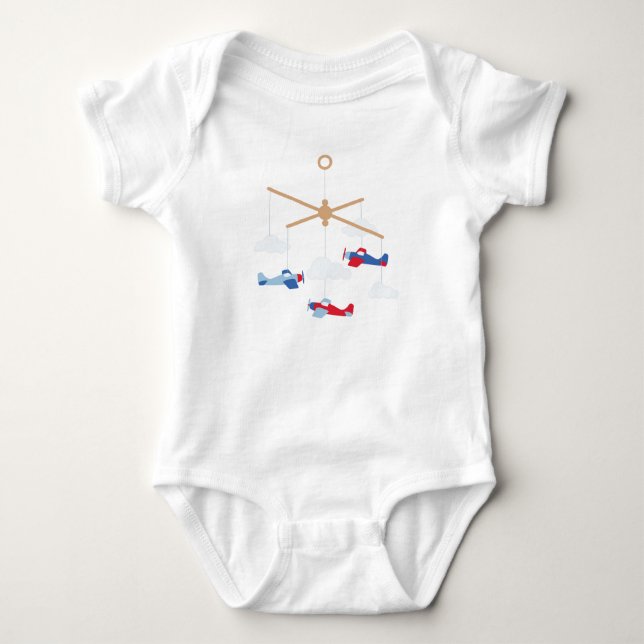 Airplane Mobile Baby Bodysuit (Front)