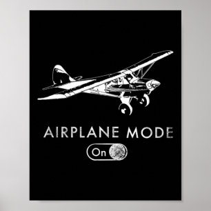 Airplane Mode On Pilot Super Bush Cub  Poster