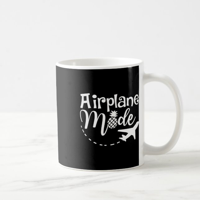 Airplane Mode Traveling Pineapple Vacation Trip Gi Coffee Mug (Right)